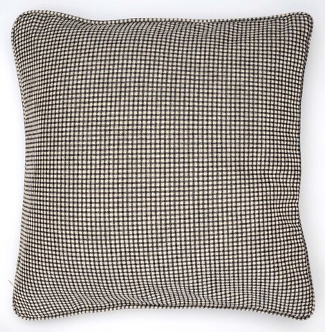 Подушка декоративная 45х45 Textil Roig Cube серо-кремовая клетка