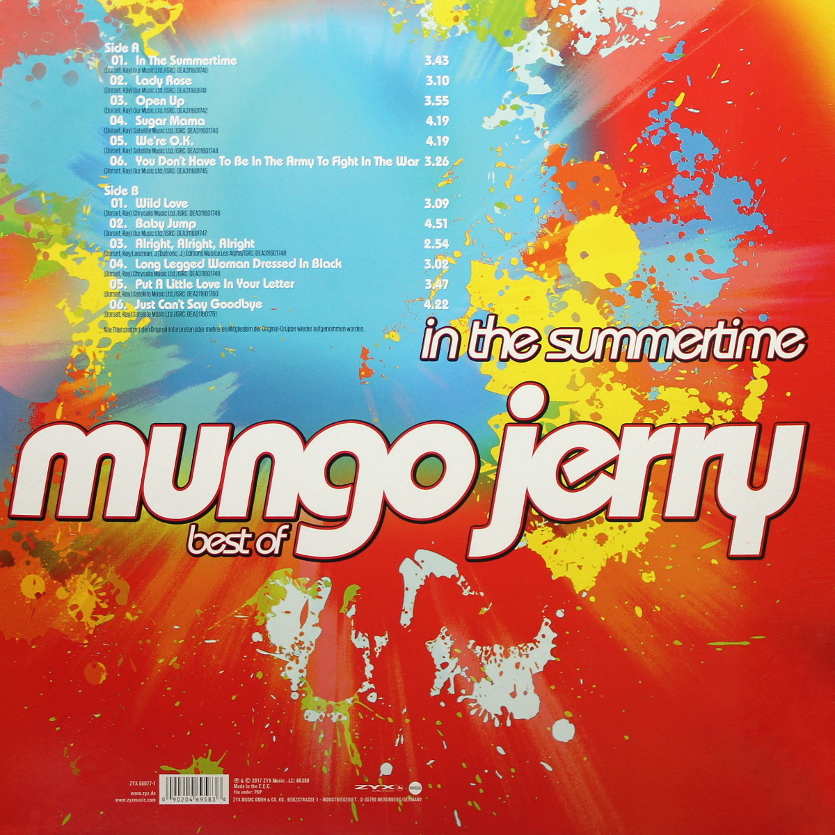 Виниловая пластинка In The Summertime - Best Of — Mungo Jerry купить в  интернет-магазине Collectomania.ru