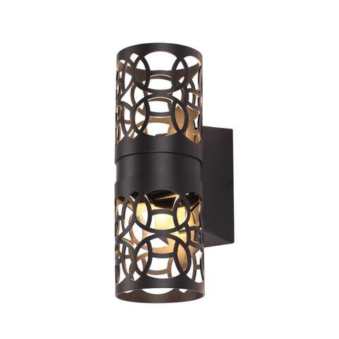 Уличный настенный светодиодный светильник Novotech 359537 STREET NT25 000 черный IP65 LED 2*5W 3000К 100-240V NETZ