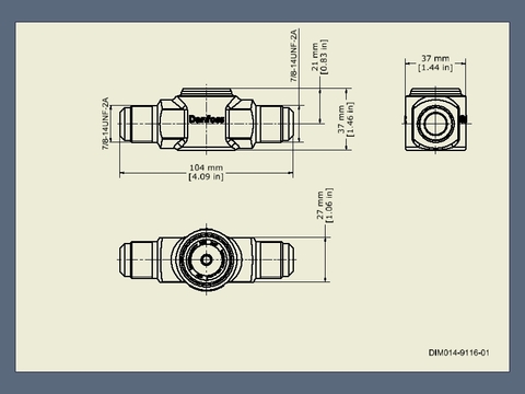 Danfoss 014-0165 SGN 16 Смотровое стекло