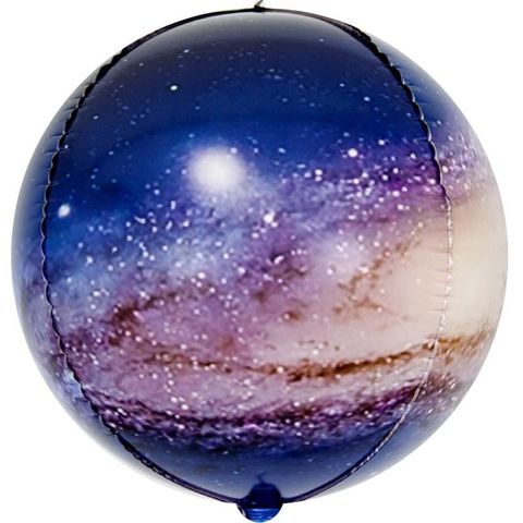 Воздушный шар фигура 3D сфера, Млечный путь, 61 см