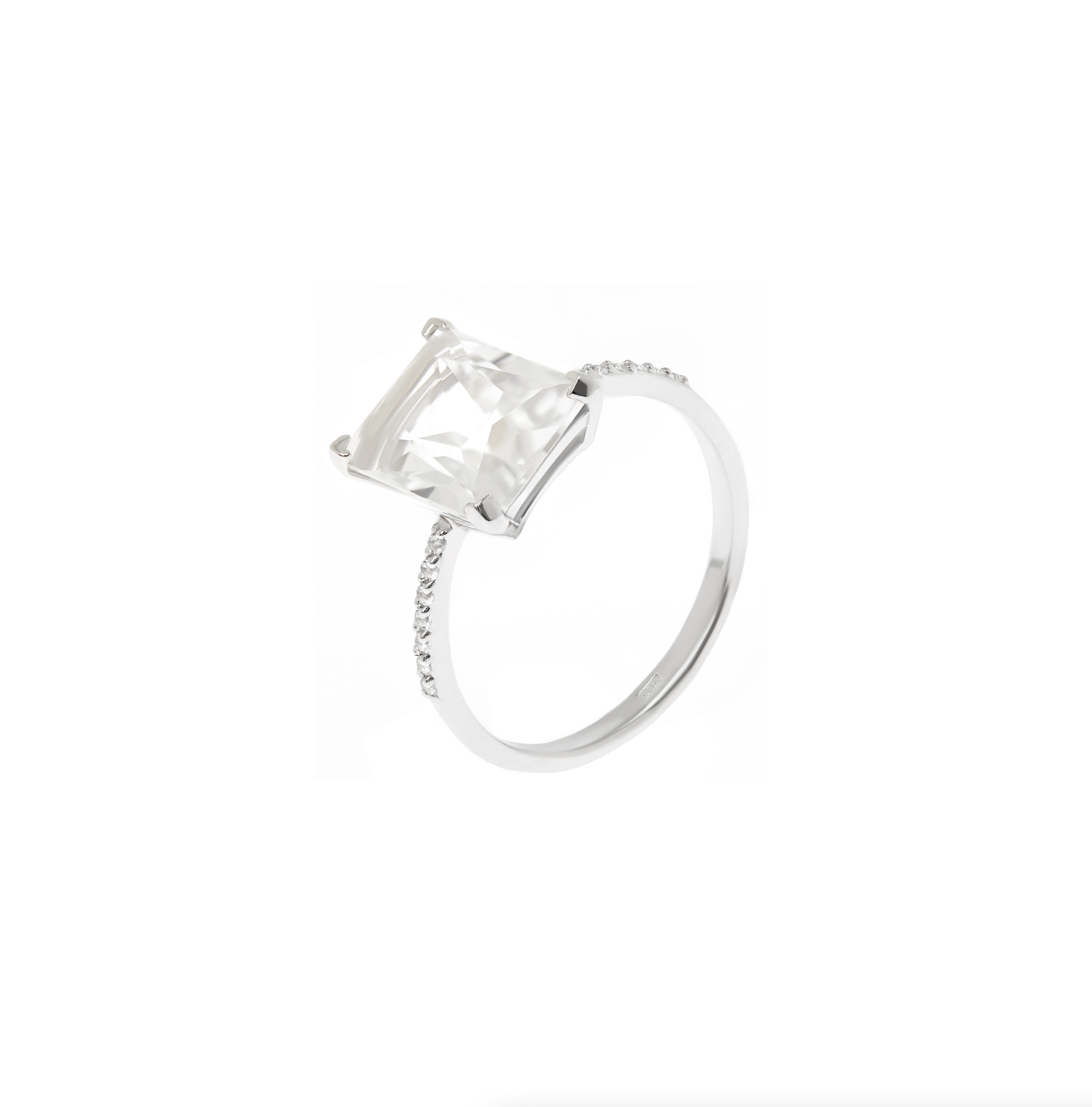 SECRETS Кольцо Baguette Crystal Ring цена и фото