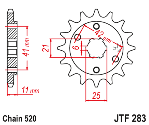 Звезда ведущая JTF283-15