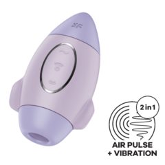 Стимулятор клитора с воздушной стимуляцией и вибрацией Satisfyer Mission Control (лиловый)