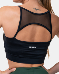 Женский топ NEBBIA Classic HERO Cut-Out Sports bra 579 Black