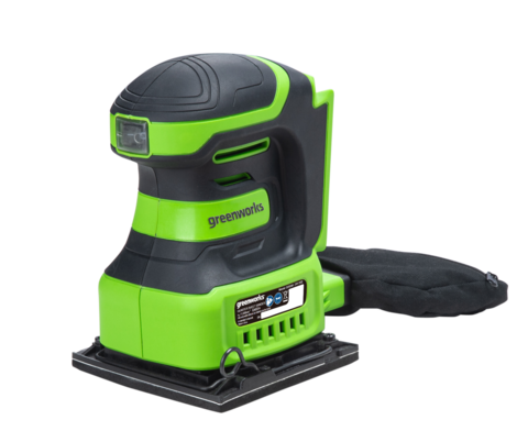 Плоскошлифовальная машина аккумуляторная Greenworks G24SS14, 3100507,24 В, без АКБ и ЗУ