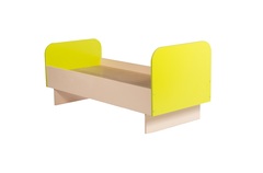 Кровать детская с цветными спинками "ЯСЛИ" (Цвет: Лайм)