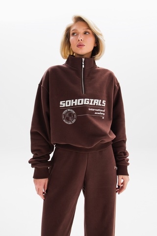 Свитшот ZIPPER SG DARK CHOCOLATE