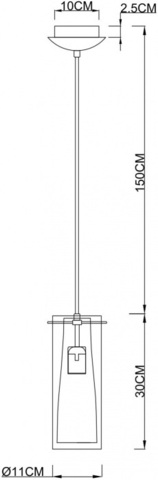 Подвесной светильник Arte Lamp ARIES A8983SP-1PB