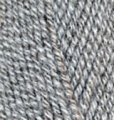 ALIZE "Lana Gold Classic", 49% Шерсть, 51% Акрил, 100 гр, 240 м, 651 серый меланж