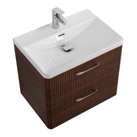 BelBagno DUE-600-2C-SO-NOCE-P DUE База под раковину подвесная с двумя выкатными ящиками, Noce, 600x422x500, DUE-600-2C-SO-NOCE-P