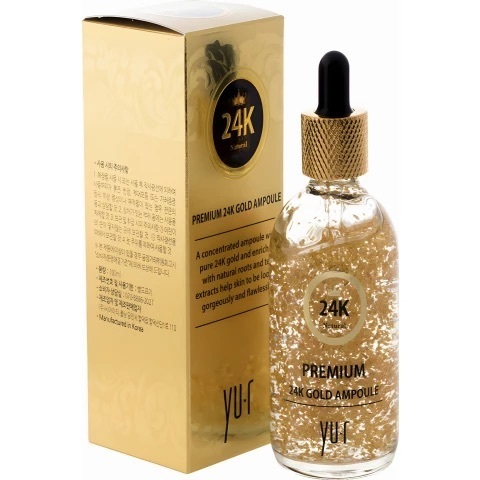 Yu.R Сыворотка с коллоидным золотом  |  Premium 24K Gold Ampoule 100 мл