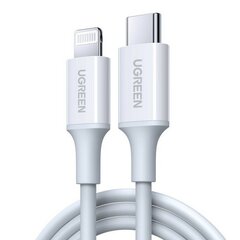 Кабель  UGREEN US171 (60747) USB-C to Lightning Cable M/M Nickel Plating ABS Shell, 0,5м, белый