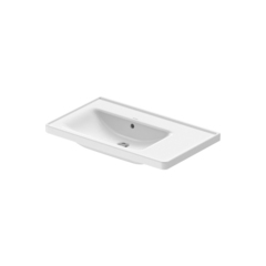 2369800060 Duravit D-Neo Раковина накладная 800х480  мм,, ассим-раковина слева, с переливом, без отв. под смеситель, цвет: белый фото