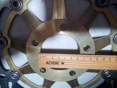 Диск тормозной передний лепестковый на Suzuki GSX 750 1997-2003 / VZ MARAUDER 800 1996-2006