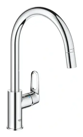 Сместель для мойки GROHE BauFlow однорычажный 1/2″, DN 15, хром (30549000)