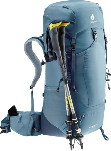 Картинка рюкзак туристический Deuter Aircontact Lite 50+10 Atlantic/Ink - 7