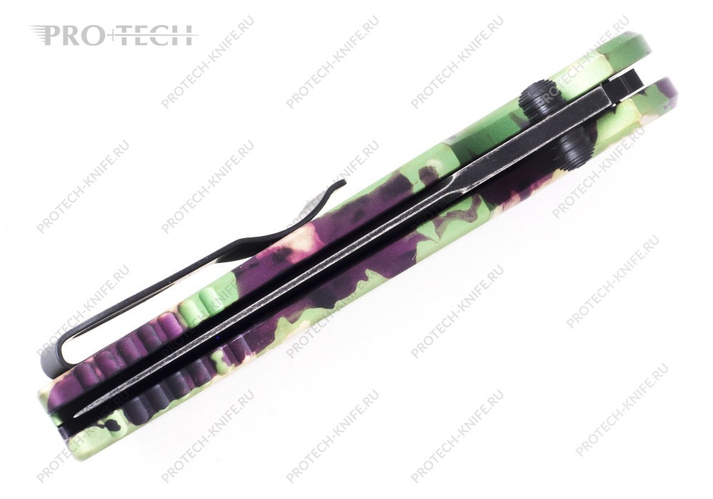 Нож Pro-Tech TR-3 Integrity KW Exclusive Mardi Gras Camo BLACKWASH - фотография 