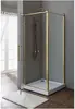 Aquanet NBB122 Компл.2 - NBB1221-1 R Душевая шторка BETA CUBE CLASSIK (1000х1000х2000) золото,стекло прозрачное 8 мм (184917)