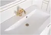Aquanet 212621 Тумба с раковиной Aquanet Паола 90 белый/золото (литьевой мрамор) (212621)