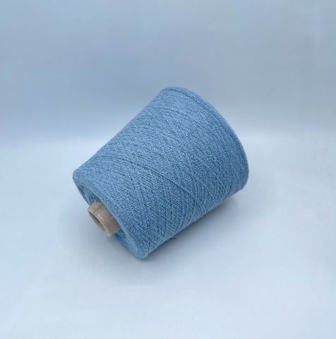 Бобинная пряжа (пр.Италия),art-Souple 1500м/100гр. 58% Хлопок, 10% Кашемир, 32% Полиэстер, цвет-Серо-голубой(398/627), арт.35057