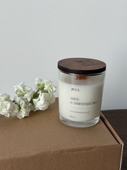 Свеча натуральная ароматическая JIWA 200 мл - Мята и лимонный лист