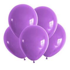 Шар воздушный 12" фиолетовый 1 шт, надут гелием