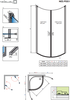 Radaway 10020090-01-01R NES PDD I 90 Right хром
