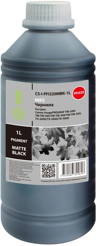 Чернила Cactus CS-I-PFI320BK-1L PFI-320/120 черный1000мл для Canon imagePROGRAF TM-200/TM-205/TM-300/TM-30