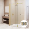 RGW 351005423-16 Душевая перегородка 120*30*195 RGW WA-054Gb (WA-010Gb + Z-072Gb) Золото браш/Прозрачное/8 мм