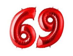 Цифра гелиевая 6/9 