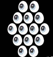 Сахарные фигурки ГЛАЗКИ цветные, 10 гр