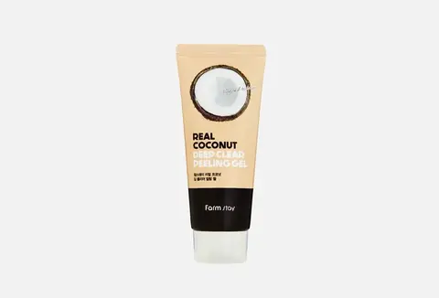 Farmstay Пилинг-скатка с кокосовым маслом rear coconut deep clear peeling gel, 100 мл