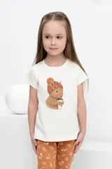 фуфайка  для девочки  КР 302185/молочный