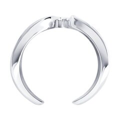 Кольцо рваное из серебра 925 пробы style коллекция Elsa Peretti Bone cuff