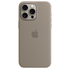 Силиконовый чехол с поддержкой MagSafe Apple Silicone Case для iPhone 15 Pro Max, Clay (Пепельно-коричневый)