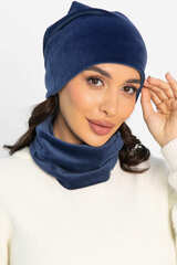 Комплект шапка шестиклинка и снуд (синяя) ШШС6-23М LT Collection