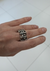 Кольцо широкое Кресты -CEMETERY RING CHROME HEARTS