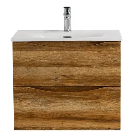 BelBagno MARINO-CER-MINI-500-2C-SO-RR-P MARINO-CER-MINI База под раковину подвесная с двумя выкатными ящиками, Rovere Rustico, 496x390x500, MARINO-CER-MINI-500-2C-SO-RR-P