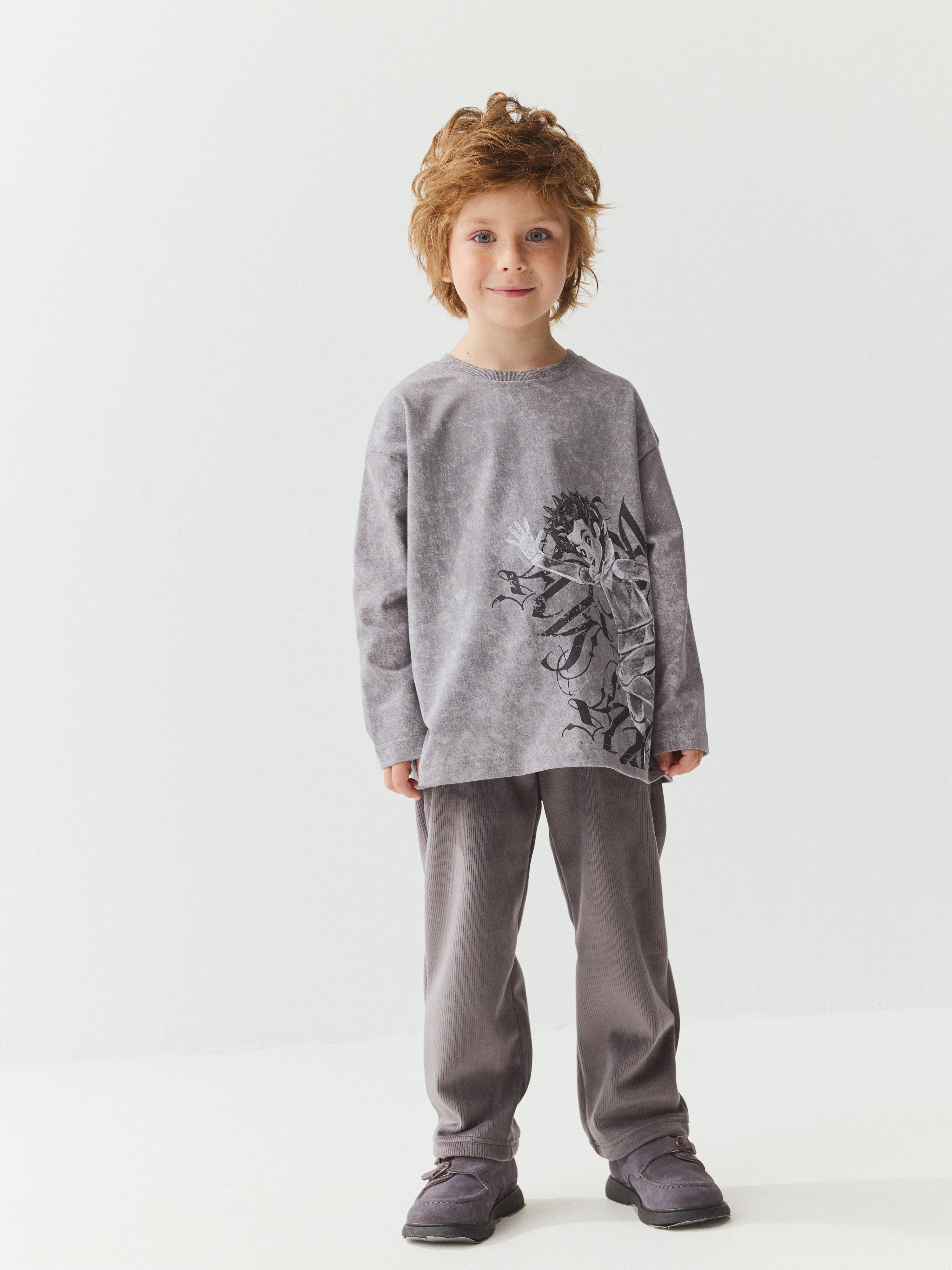 лонгслив оверсайз "арлекино"  по акции