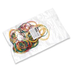 
          Резинки для денег банковские 38 мм, Alingar, 50 гр, цветные, зип - пакет, европодвес