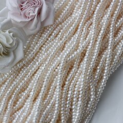 Жемчуг натуральный речной, рондель, 4,5-5 мм, 1 нить, Ж004