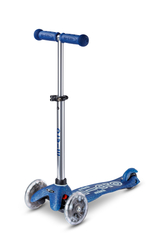 Cамокат Mini Micro Deluxe Блестящий (галактика) LED синий