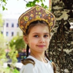 Кокошник ободок Узор бордовый