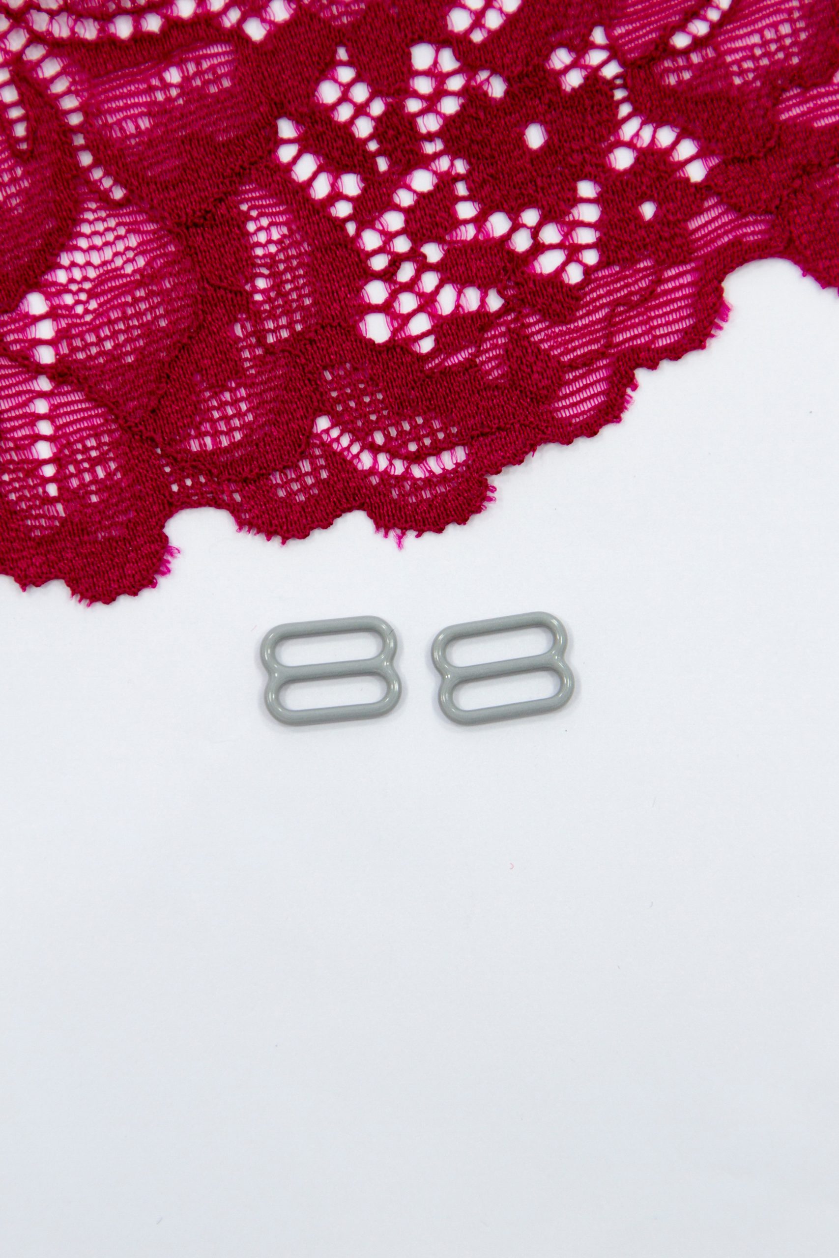 Кольцо, регулятор, крючок для бюстгальтера светло-серый 1 см