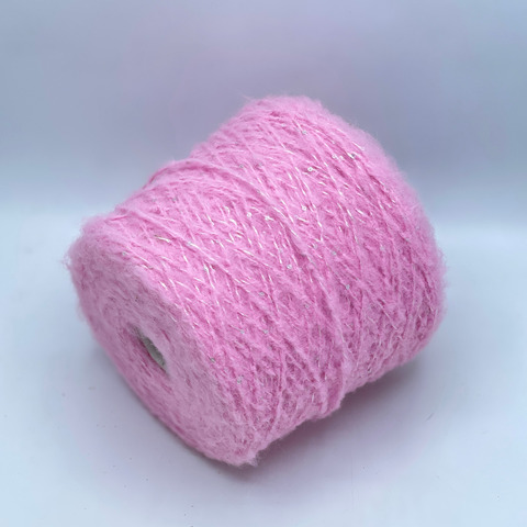 Luxury Production by Ri.Go, Glamour, 200м. 35% Мохер, 35% Альпака, 30% Полиэстер, Розовый+пайетка, 37930