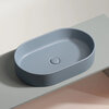 Ceramica Nova Element CN6048MHL Умывальник чаша накладная овальная, 60.8x38.5, цвет: серо-голубой матовый