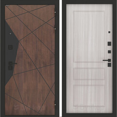 Входная металлическая дверь Бункер БН-14 Американский орех ФЛ-116 Сандал белый