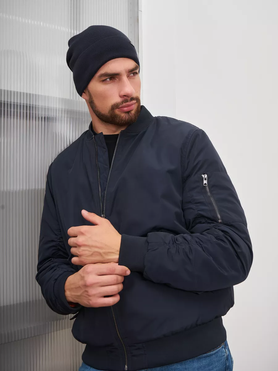 Шапка бини зимняя весенняя с флисом