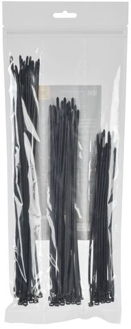 Набор хомутов 3,6х200; 3,6х250; 3,6х300 чер. (75шт/упак) IEK